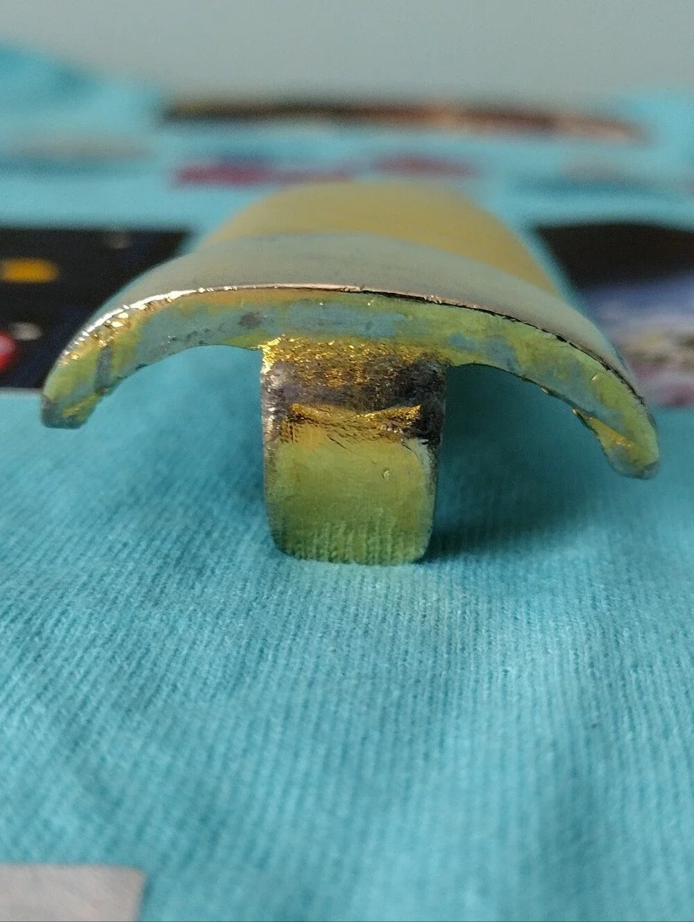 Accessocraft N.Y.C. 80s Gold-Tone Ribbed Belt Buckle